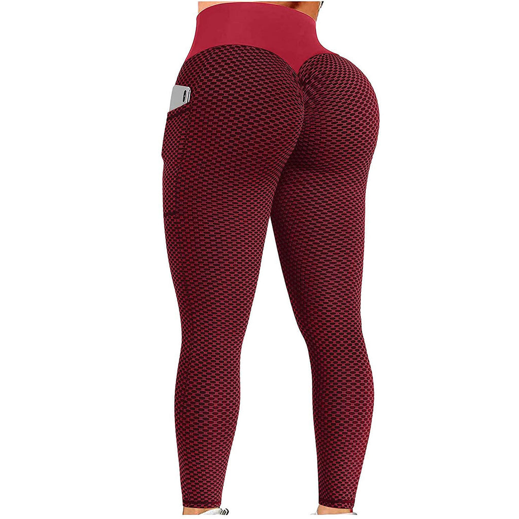 Levmjia Women's Plus Size Long Pants Clearance Women Scrunch Butt Lifting  Workout Leggings Textured High Waist Cellulite Compression Yoga Pants Tights  