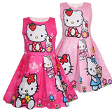 Girls Hello Kitty Dresses Hello Kitty Birthday Dress Girl Dress Cartoon