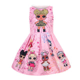 Lol Surprise Dolls Dress Children's Dresses Girls Birthday Party Dress LOL girls Dress