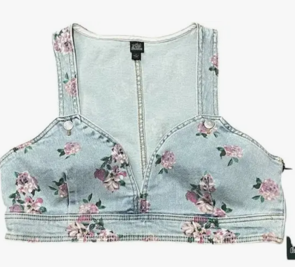 Women’s Jean Plunging V Sexy Crop tops