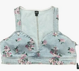 Women’s Jean Plunging V Sexy Crop tops
