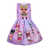 Lol Surprise Dolls Dress Children's Dresses Girls Birthday Party Dress LOL girls Dress