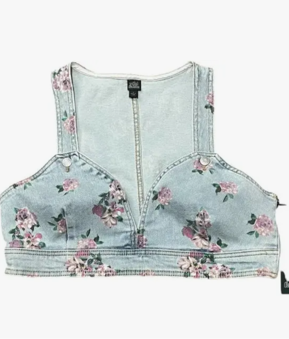 Women’s Jean Plunging V Sexy Crop tops