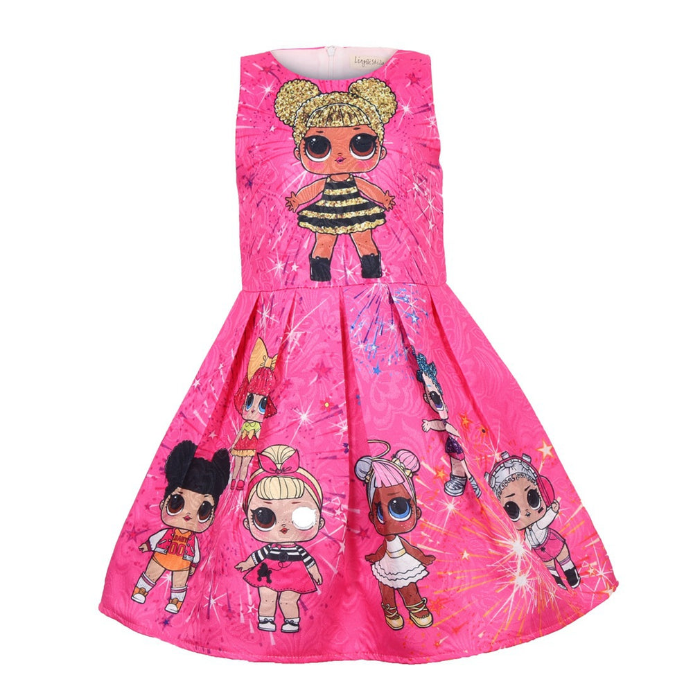 Lol Surprise Dolls Dresses Toddler girl dresses Girls Birthday Party Dress LOL dolls  new Dress
