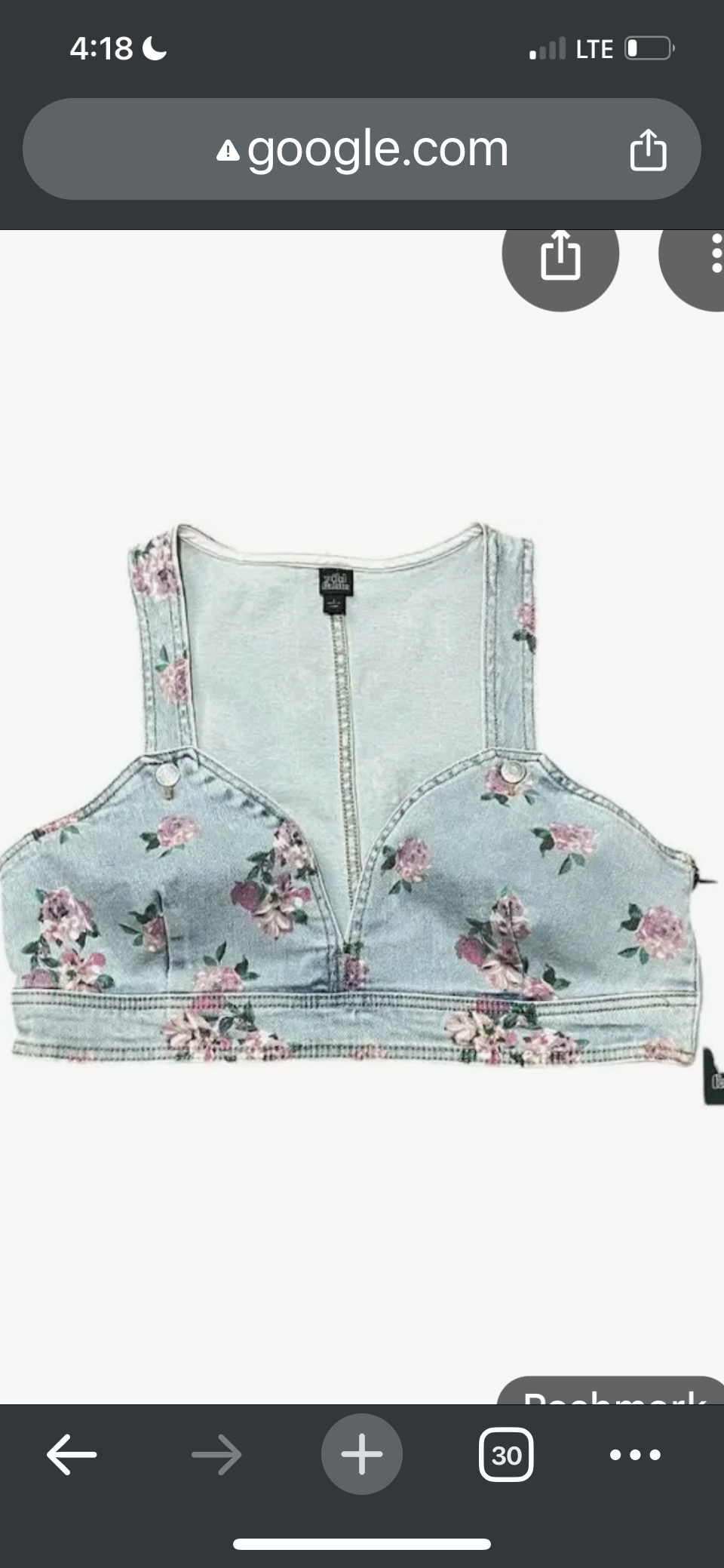 Women’s Jean Plunging V Sexy Crop tops