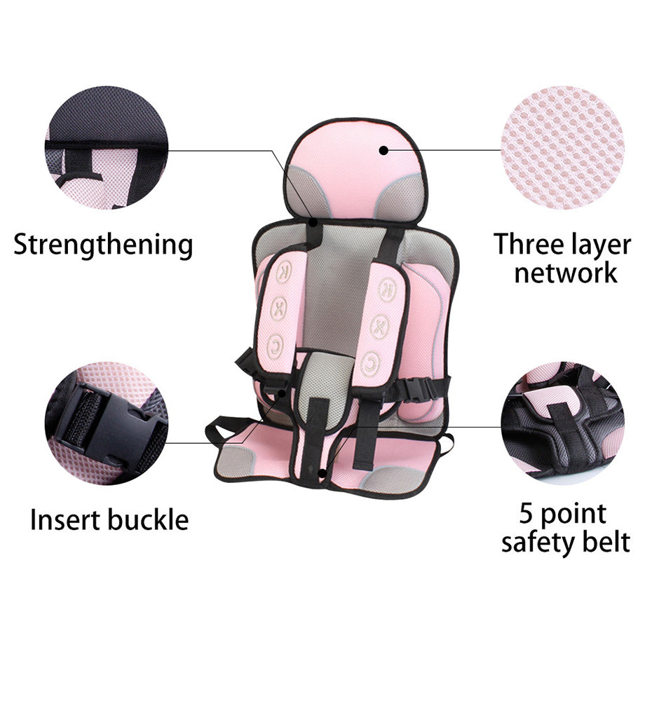 Small Travel Car Seat Portable Foldable Lightweight Booster Seat