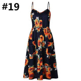 Womens Dresses Floral Maxi Spaghetti Strap Midi Dresses 16 Prints - Loving Lane Co