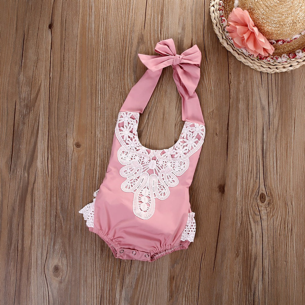 Lace Baby Girl Precious Rompers in 5 Colors