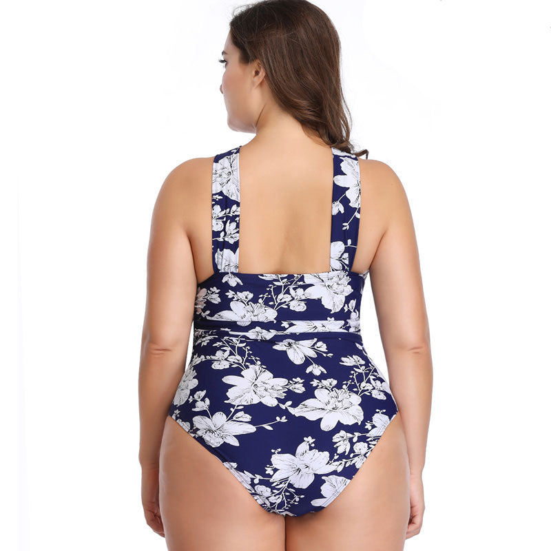 Women's One Piece Swimsuit Sexy Floral Swimwear Sizes Small to 3XL
