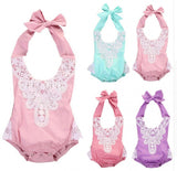 Lace Baby Girl Precious Rompers in 5 Colors