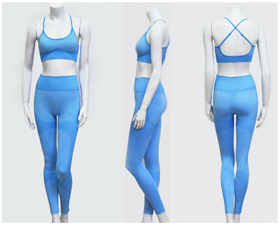 New Yoga Pants Matching Sports Bra Top Sets in 6 Colors