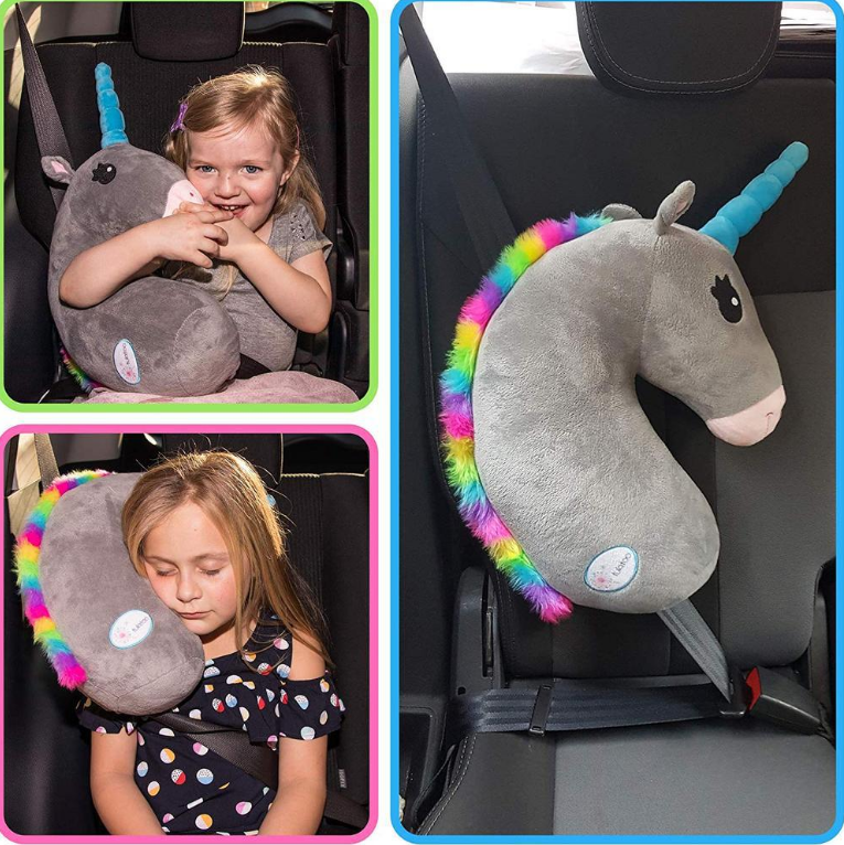 Unicorn Car Seat Belt Headrest Pillow Universal fit for all Cars Trucks