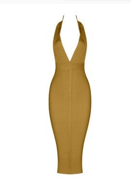 Deep Plunge Summer Cocktail Party Dresses