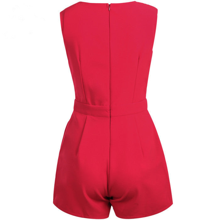 Sexy Crossed Waist Jumsuit
