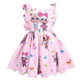 Lol Surprise Dolls Dresses Girls Lol Birthday Party Princess Dress in Pink Purple