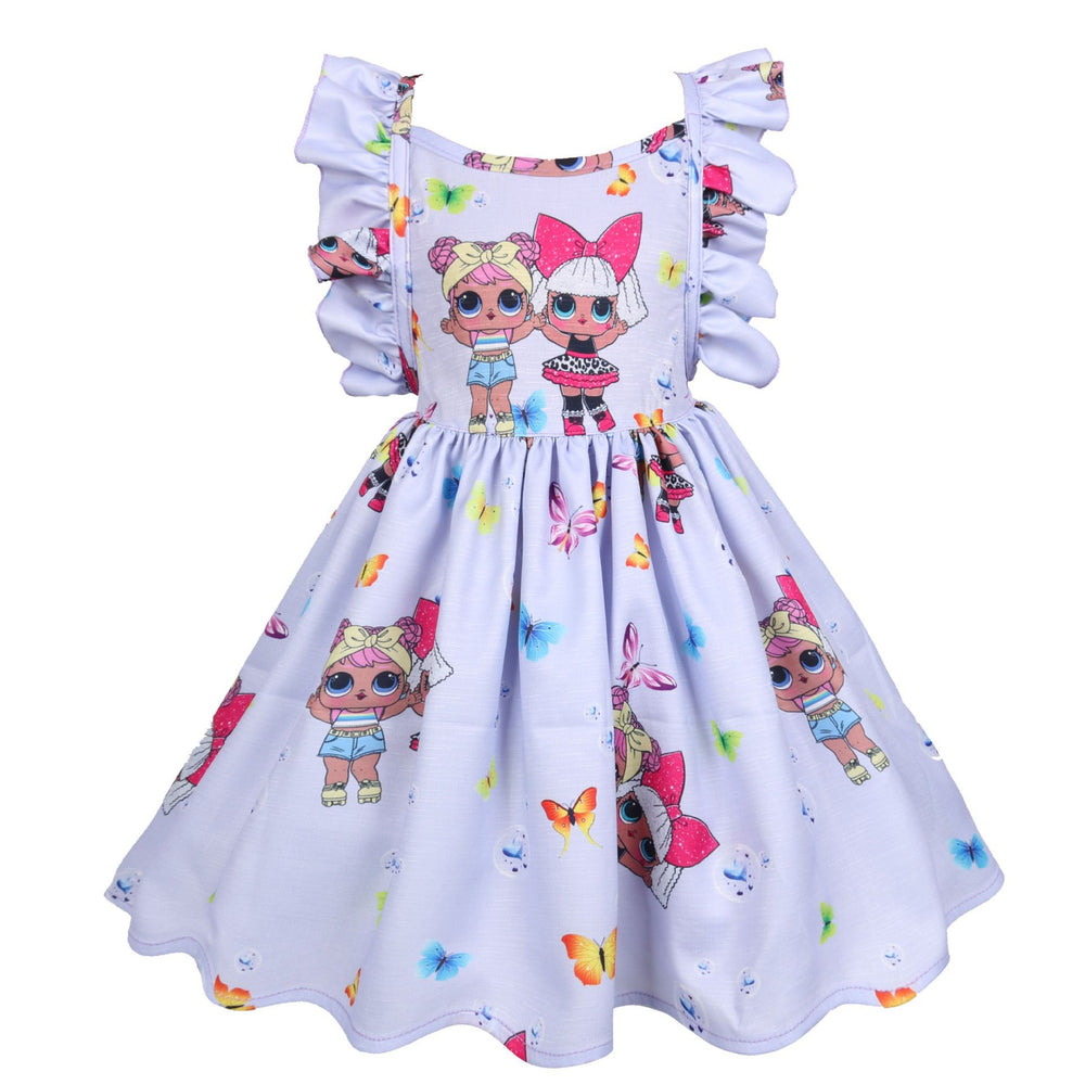 Lol Surprise Dolls Dresses Girls Lol Birthday Party Princess Dress in Pink Purple