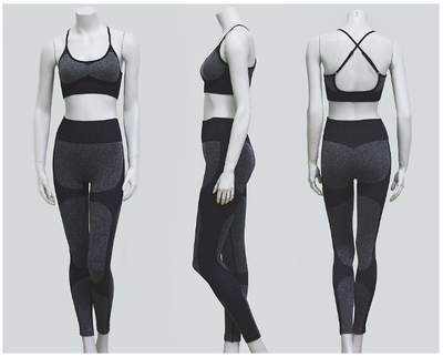 New Yoga Pants Matching Sports Bra Top Sets in 6 Colors