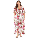 Women's Plus Size Long Floral Summer Maxi Dresses