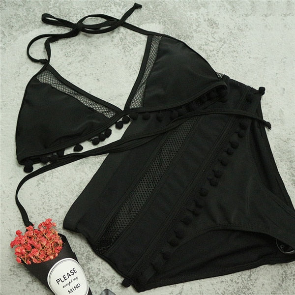 Women's  High Waist Swimsuit Bikini