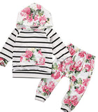 Toddler Girls Floral Jumpsuit 2 Piece Outfit
