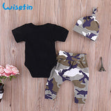 Baby Boy Infant Camo 3 Piece Kids Outfit With Hat
