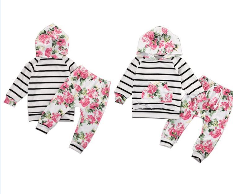 Toddler Girls Floral Jumpsuit 2 Piece Outfit