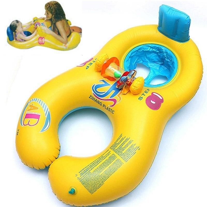 Parent-child swim mother and child double swimming ring - Loving Lane Co