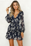 New Floral Long Sleeve Dresses