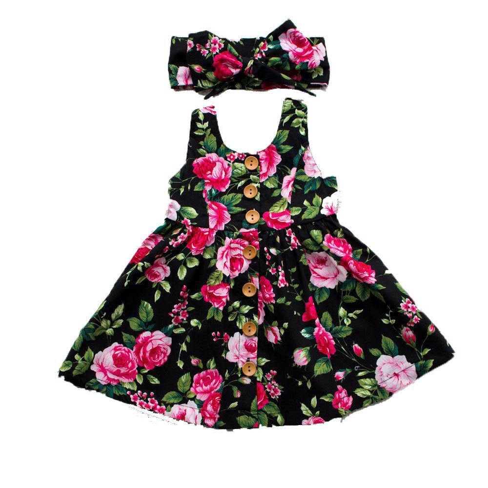 Girl's printed dress - Loving Lane Co