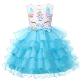 Toddler Little Girls Unicorn Party Dresses in 8 Colors