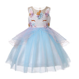 Toddler Little Girls Unicorn Party Dresses in 8 Colors