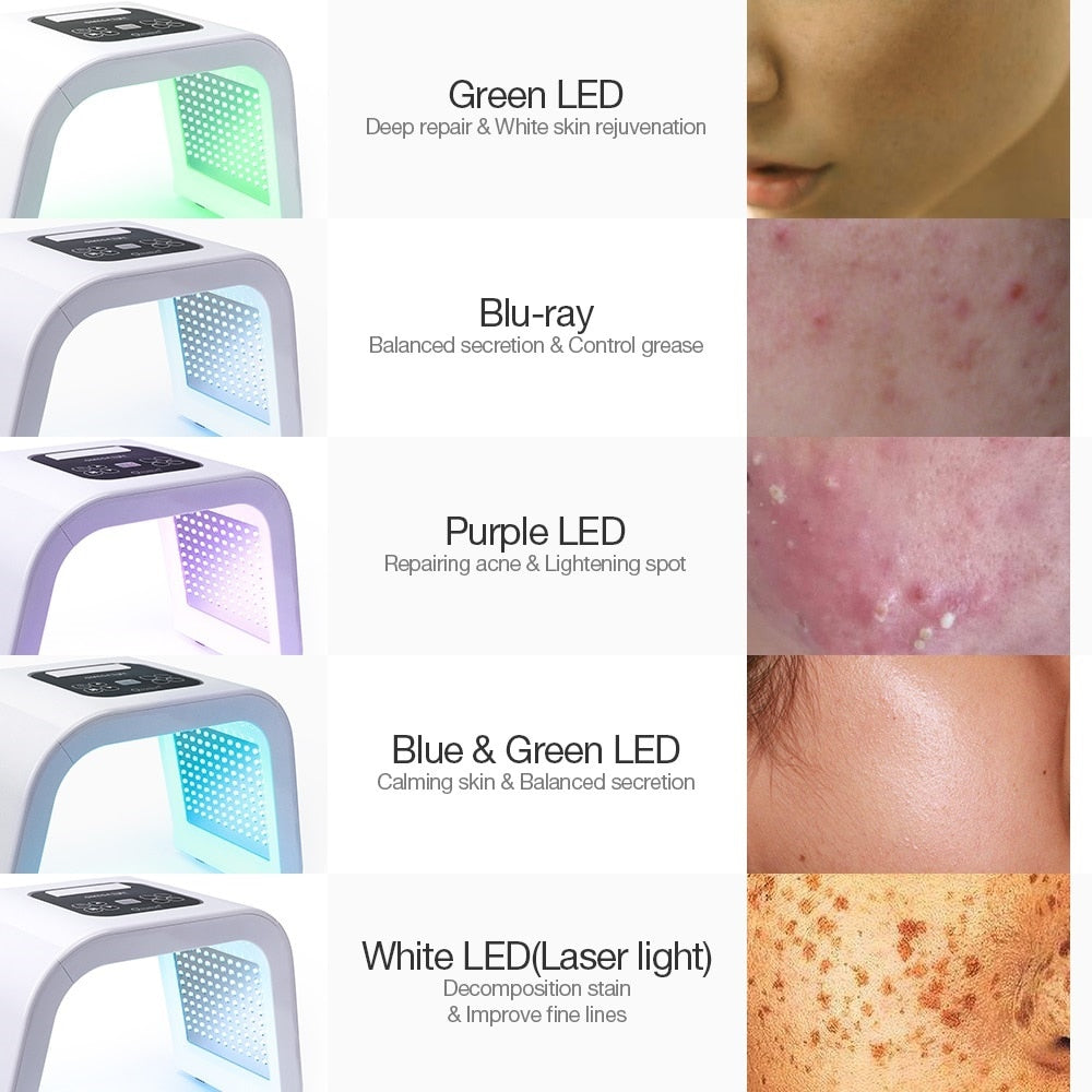 Forever Lily 7 Colors LED Light Anti Aging Photo Facial Skin Rejuvenation