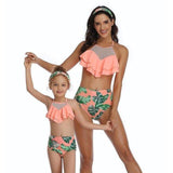  Mommy Daughter Matching Swimwear Sets High New Matching Swimsuits