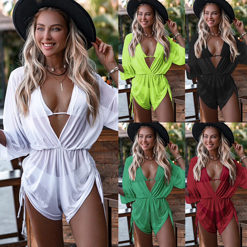 Women's Three Piece Swimwear Sets Bikini and Romper