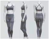 New Yoga Pants Matching Sports Bra Top Sets in 6 Colors