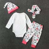 Pink letter long sleeve robe