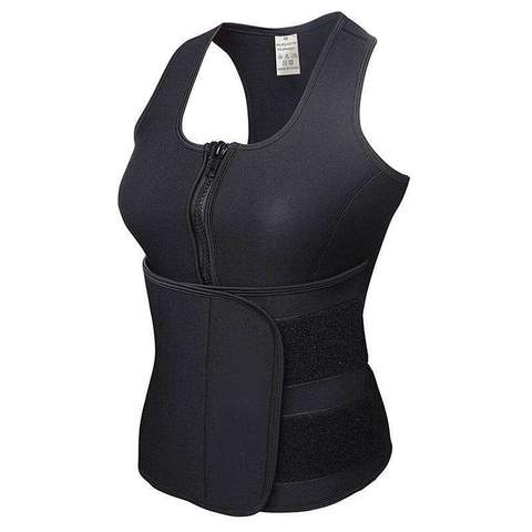 WOMENS CUT WEIGHT NEOPRENE SAUNA SUIT & WAIST TRIMMER
