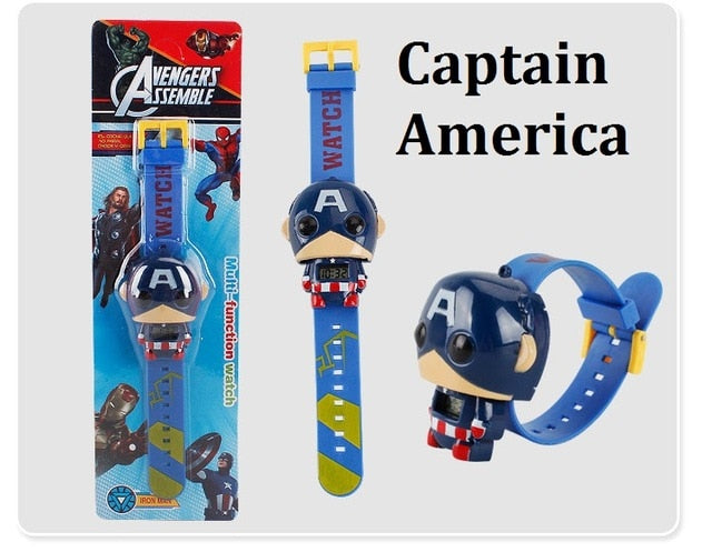 Superhero Watches Ironman Watch Spiderman Watch Captain America kids Watch