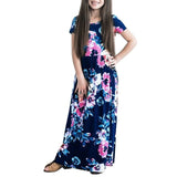 Maxi Girls Summer Dresses Kids Clothes Little Girls Long Floral Dress