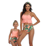  Mommy Daughter Matching Swimwear Sets High New Matching Swimsuits