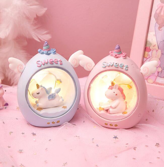 Unicorn Night Light Childrens LED Night Light Nursery Room Lamp - Loving Lane Co