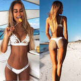 Best Selling Embroidered Flower Top Bikini  Womens Brazilian Bikini - Loving Lane Co