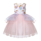 Toddler Little Girls Unicorn Party Dresses in 8 Colors
