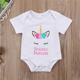 Baby Girls Summer Unicorn Flower Bodysuit For Newborns - Loving Lane Co
