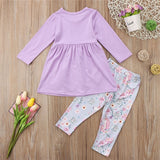 Toddler Girl Clothing Unicorn 2 Piece Outfits T Shirt and Leggings