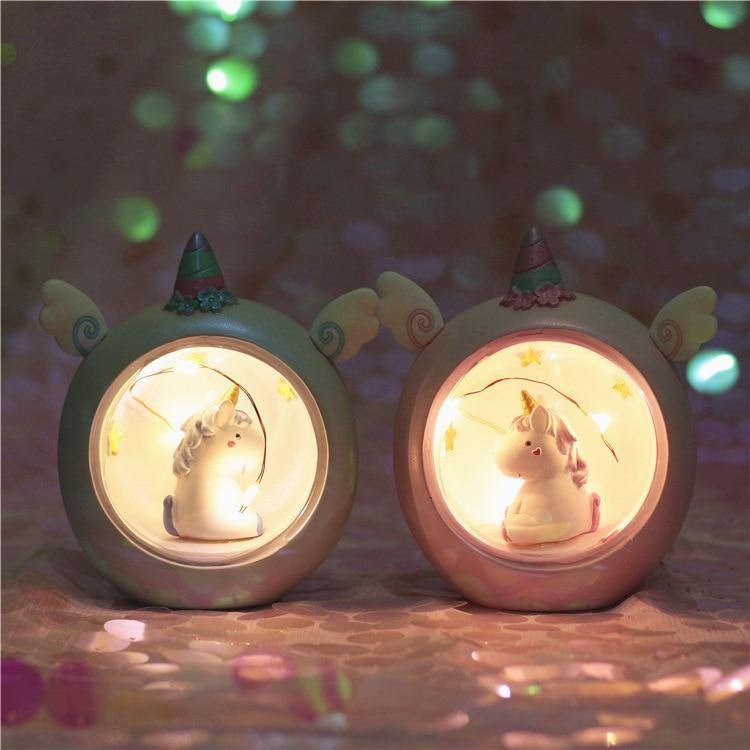 Unicorn Night Light Childrens LED Night Light Nursery Room Lamp - Loving Lane Co