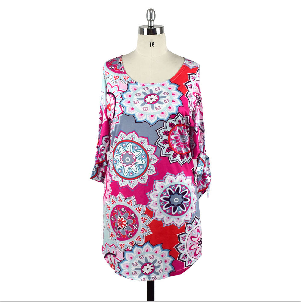 Womens Floral Dresses in 5 Color Patterns Sizes Small to 6XL