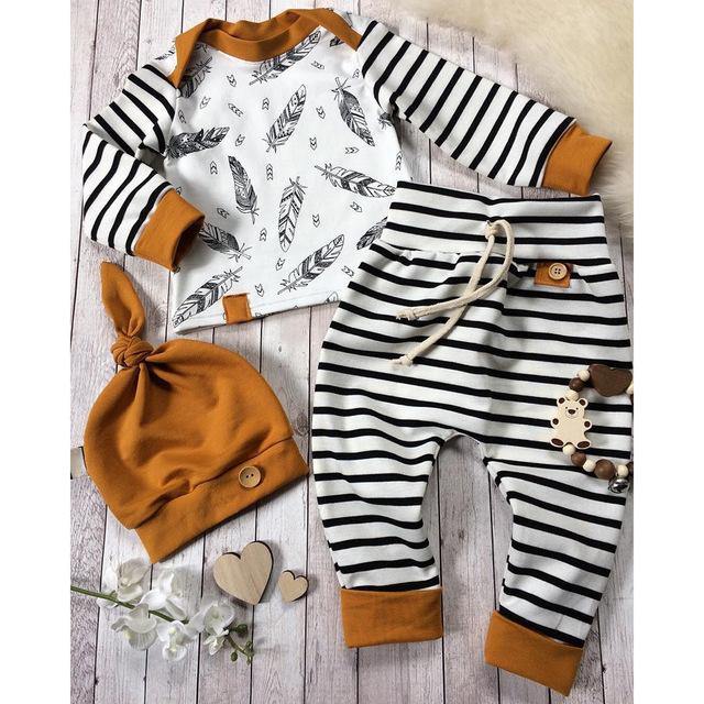 Baby Boy Clothes Shirt Pants Hat Outfit Set