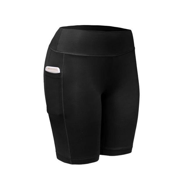 Quick Dry Women's Shorts with Cellphone Pocket Gym Shorts Elastic Running Athletic Shorts - Loving Lane Co