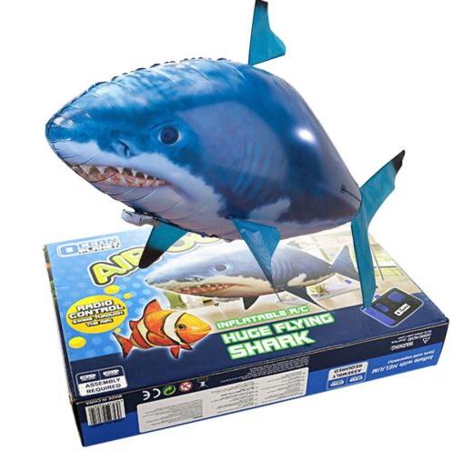 Remote Control Flying Shark Toy Flying Nemo Clown Fish Air Swimmer Helicopter Kids Toy